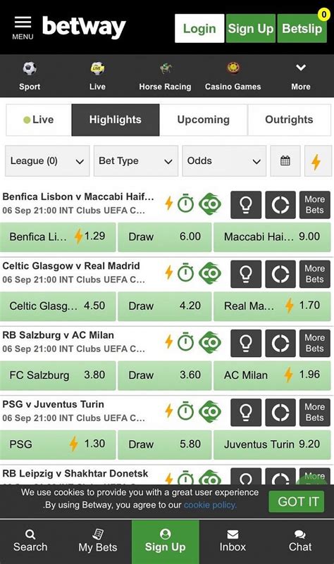 betway login app download